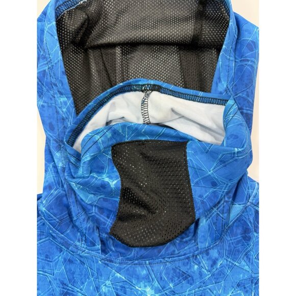 Pelagic Mens Exo Tech Hoodie Sz Small Pullover Fishing Long Sleeve Face Mask UPF - Picture 7 of 12